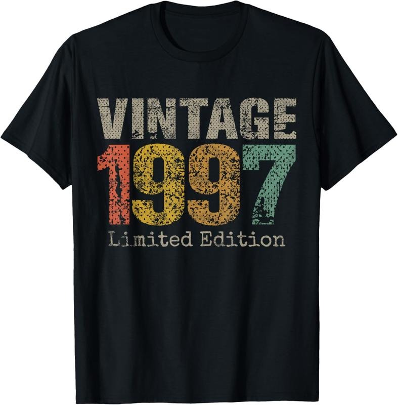 100% Cotton 27 Year Old Gifts Vintage 1997 Limited Edition 27th Birthday T-Shirt Hoodie, Sweatshirt | PodTeesHub.com
