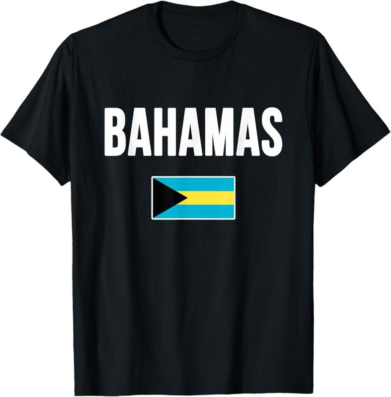 100% Cotton Bahamas Bahamian Flag Souvenir T-Shirt Hoodie, Sweatshirt | PodTeesHub.com