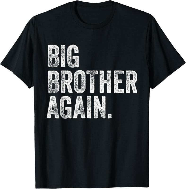 100% Cotton Big Brother Again Bro Promoted To Big Bro Matching Siblings T-Shirt Hoodie, Sweatshirt | PodTeesHub.com