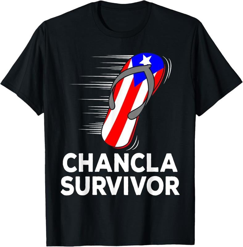 100% Cotton Chancla Survivor Puerto Rico Funny Spanish Joke Gift Idea T-Shirt Hoodie, Sweatshirt | PodTeesHub.com