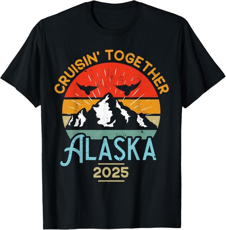 100% Cotton Cruising Alaska Together 2025 Cruise Trip Vacation Matching T-Shirt Hoodie, Sweatshirt | PodTeesHub.com