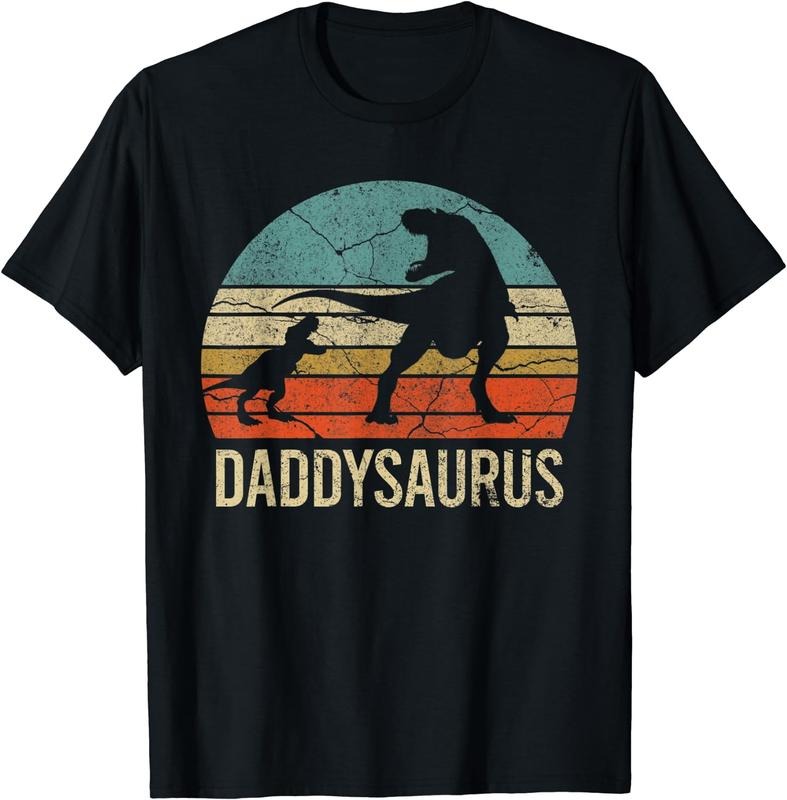 [100% Cotton]Daddy Dinosaur Tee Funny Dad Daddysaurus kid 00 Gift T-Shirt Black Hoodie, Sweatshirt | PodTeesHub.com