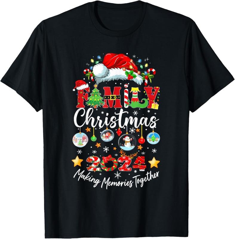100% Cotton Family Christmas 2024 Matching Squad Santa Elf Funny Xmas T-Shirt Hoodie, Sweatshirt | PodTeesHub.com