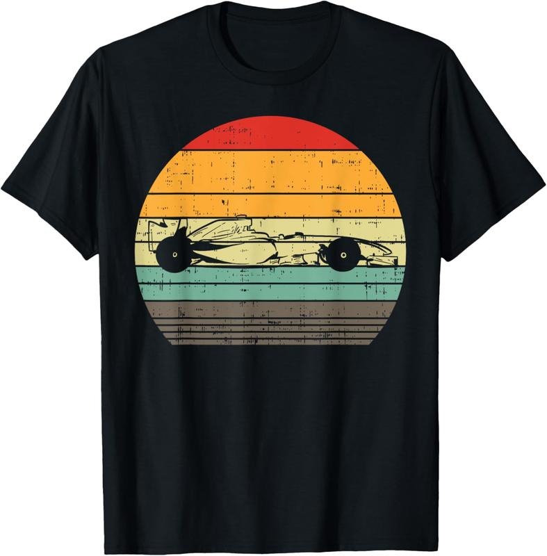 100% Cotton Formula Race Car Sunset Retro Driver Racing Fans Racer Gift T-Shirt Hoodie, Sweatshirt | PodTeesHub.com