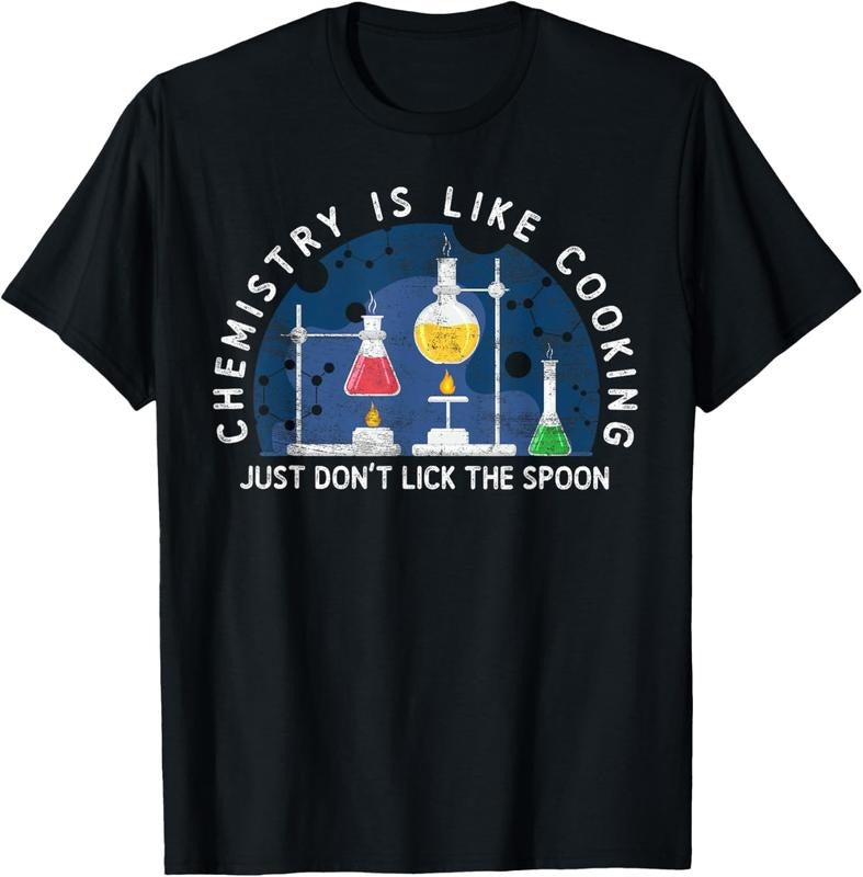 100% Cotton Funny Chemist Gifts Chemistry Is Like Cooking Science Nerd T-Shirt Hoodie, Sweatshirt | PodTeesHub.com