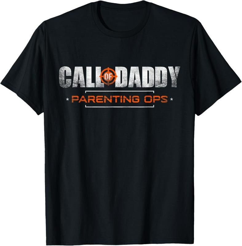 100% Cotton Gamer Dad Call of Daddy Parenting Ops Funny Father's Day T-Shirt Hoodie, Sweatshirt | PodTeesHub.com