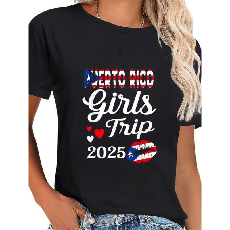 100% Cotton Girls Trip Puerto Rico 2025 Summer Beach Weekend Vacation T-Shirt Hoodie, Sweatshirt | PodTeesHub.com