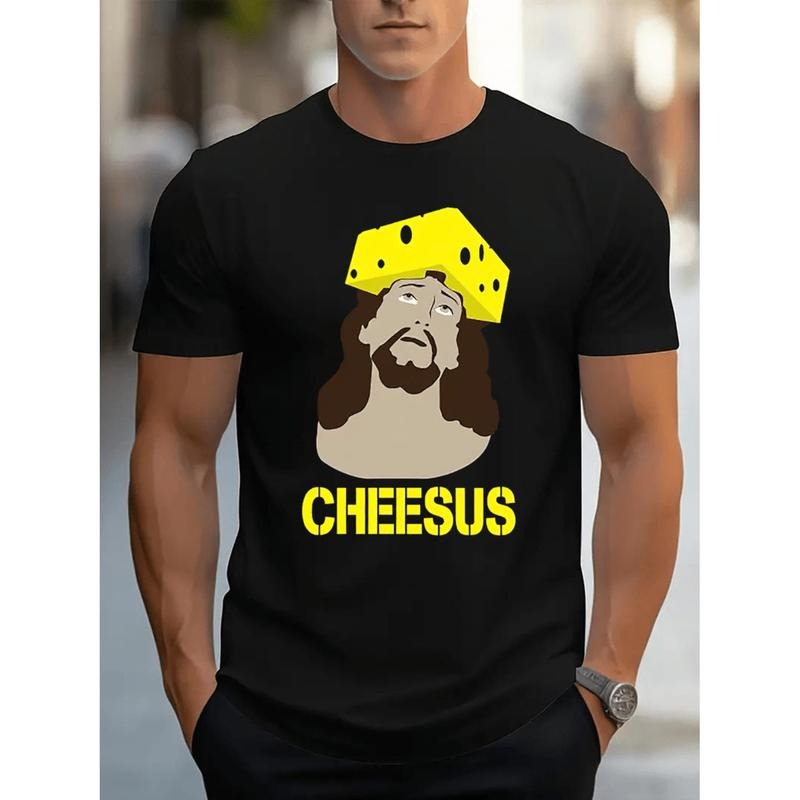 100% Cotton Golf Gift T-Shirt For Men and Women Stylish Men's Cotton Graphic Tees With Unique Cheese Print For Summer...