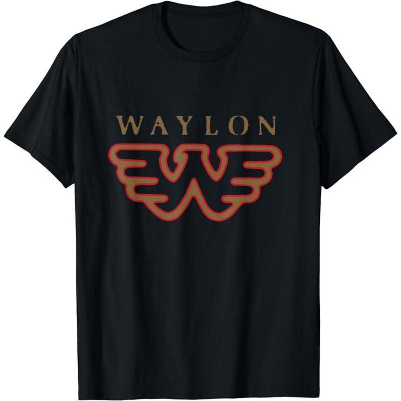 100% Cotton Golf Gift T-Shirt For Men and Women Waylon Jennings Exclusive Flying W Logo T-Shirt Official Merchandise...