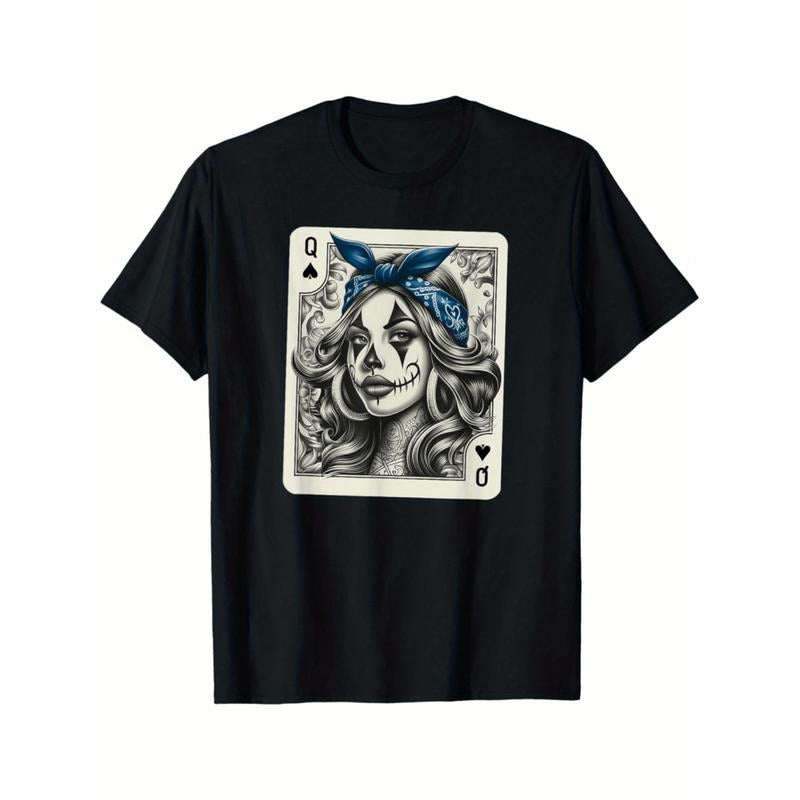 100% Cotton Golf Gift T-Shirt For Men and Women chicano shirt camisa cute chicano tattoo art clown t shirt black -1...