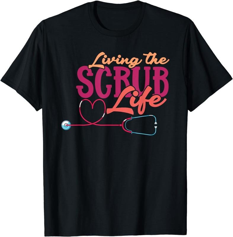 [100% Cotton]Heart Stethoscope Medical Nursery Nursing Life Funny Nurse Plus-size breathable T-Shirt Hoodie, Sweatshirt