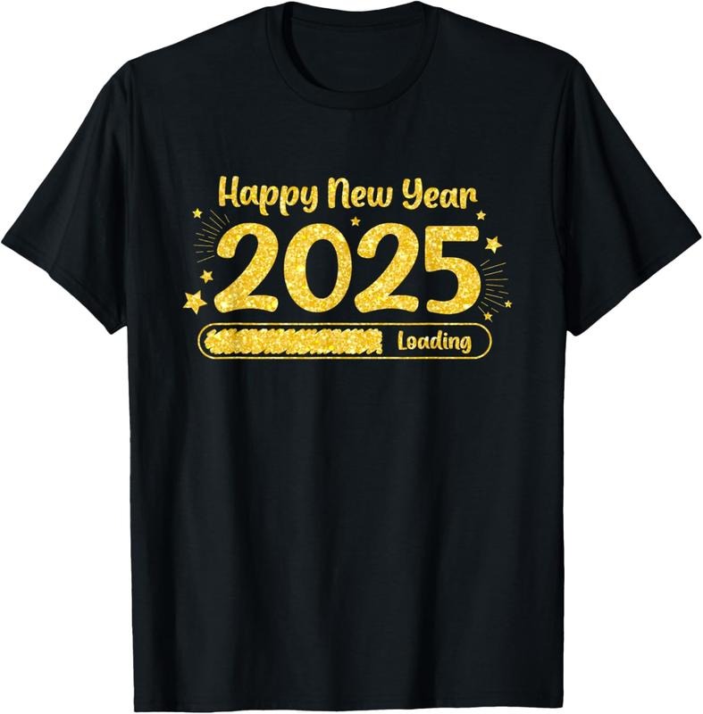 100% Cotton Hello 2025 Happy New Year 2025 Loading Fireworks NYE Party T-Shirt Hoodie, Sweatshirt | PodTeesHub.com