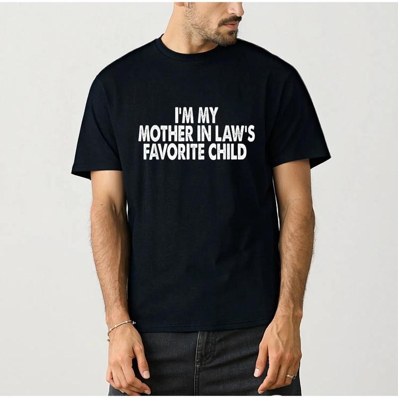 100% Cotton I' mMy Mother In Law's Favorite Child Funny Parent T-Shirt Hoodie, Sweatshirt | PodTeesHub.com