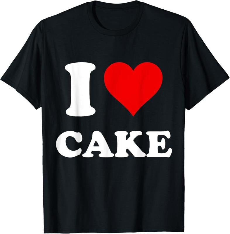 100% Cotton I Heart Cake I Love Cake T-Shirt Hoodie, Sweatshirt | PodTeesHub.com