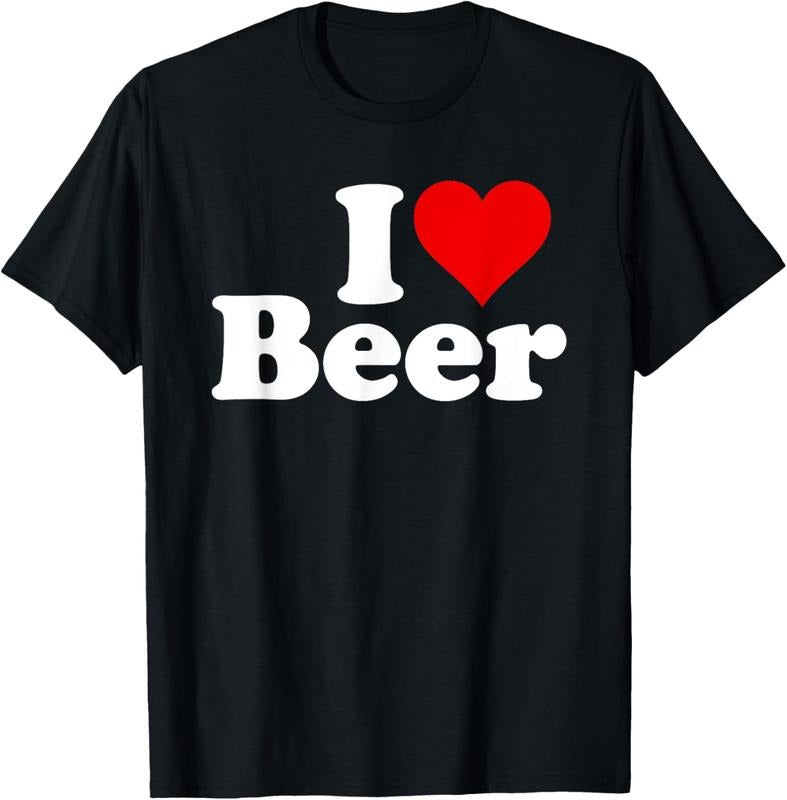 100% Cotton I LOVE BEER I HEART BEER T-Shirt Hoodie, Sweatshirt | PodTeesHub.com