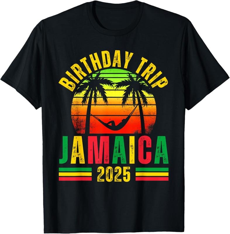 100% Cotton Jamaica Birthday Trip 2025 Family Friend Girls Trip Vacation T-Shirt Hoodie, Sweatshirt | PodTeesHub.com