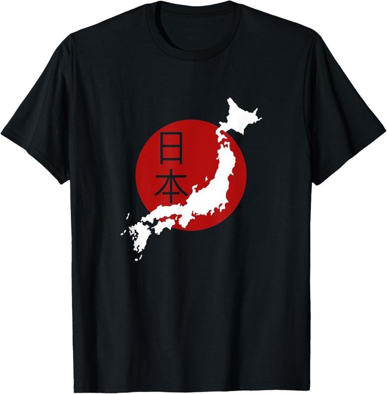 100% Cotton Japan Map T Shirt Japan and Japanese Culture Lover Tee Hoodie, Sweatshirt | PodTeesHub.com