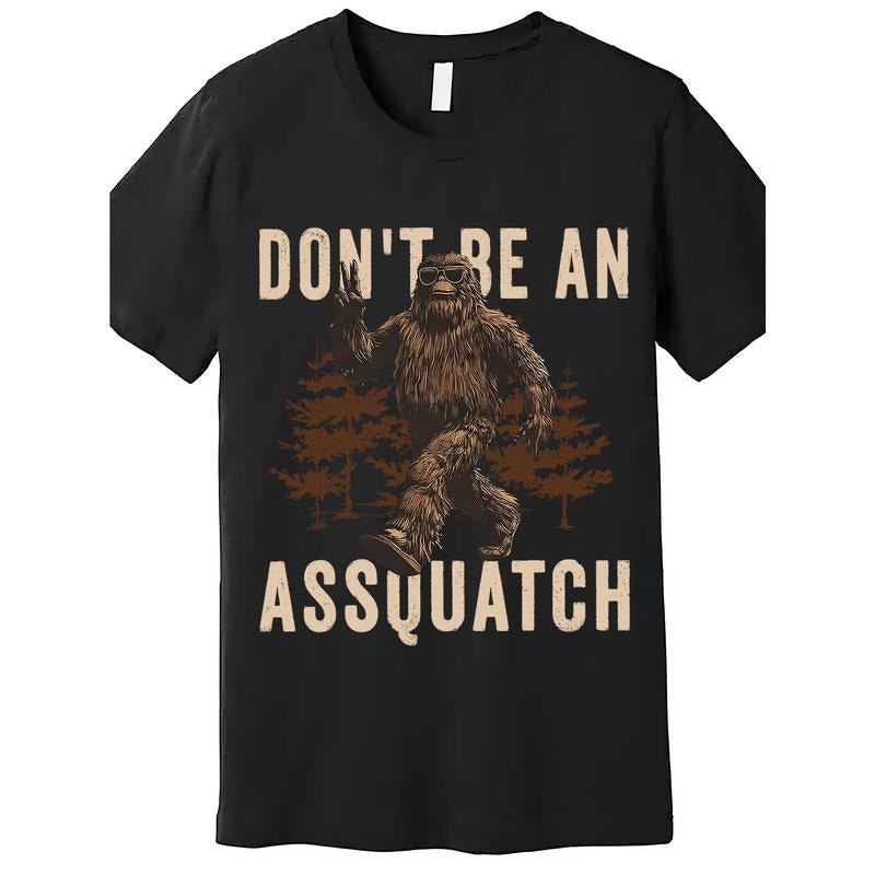 100% Cotton Men'S 100% Cotton Graphic T-Shirt With Sasquatch Print |   Short Sleeve, Crew Neck, Loose Fit Streetwear |  ...