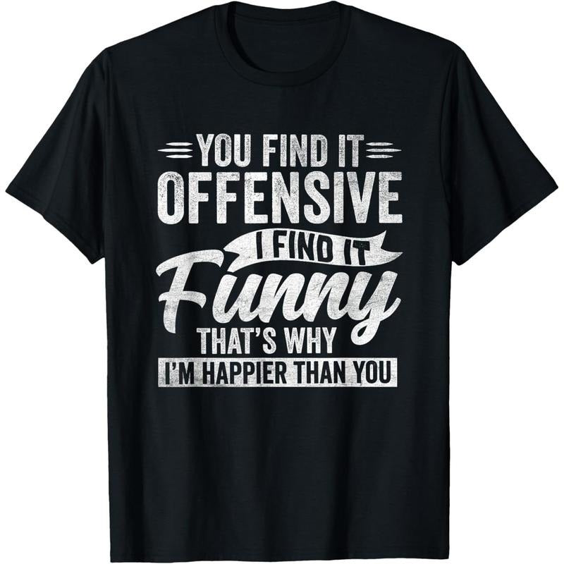 100% Cotton Men'S Funny Adult Humor Sarcastic Offensive Happy Feeling Quote T-Shirt Golf Gift T-Shirt For Men And Women...
