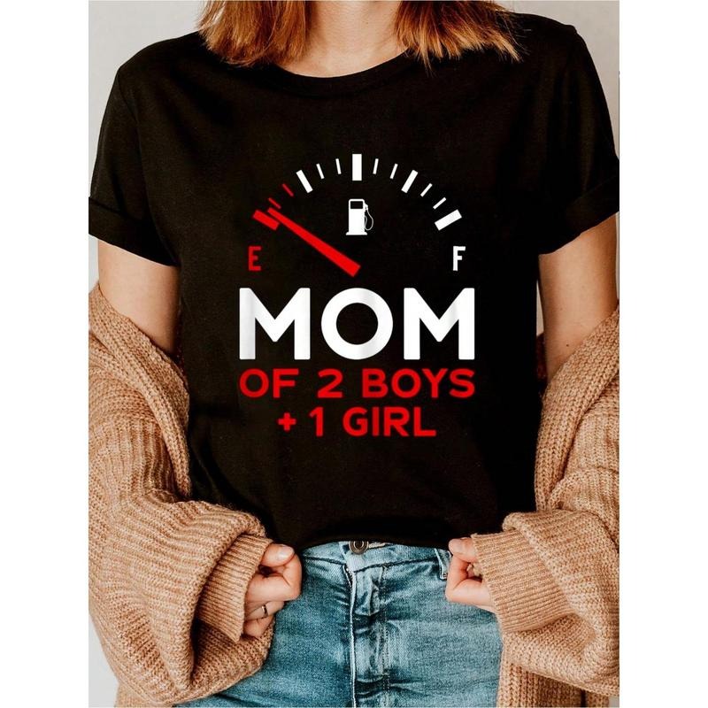 100% Cotton Mom Of 2 Boys And 1 Girl Mother's Day T-Shirt Hoodie, Sweatshirt | PodTeesHub.com