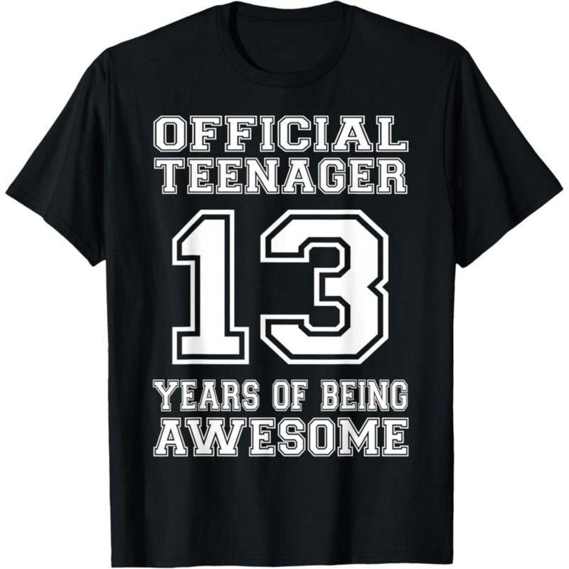100% Cotton Official Teenager 13th Birthday Gifts 13 Year Old Boys Girls T-Shirt Hoodie, Sweatshirt | PodTeesHub.com
