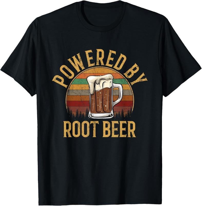 100% Cotton Powered by root beer, root beer T-Shirt Hoodie, Sweatshirt | PodTeesHub.com