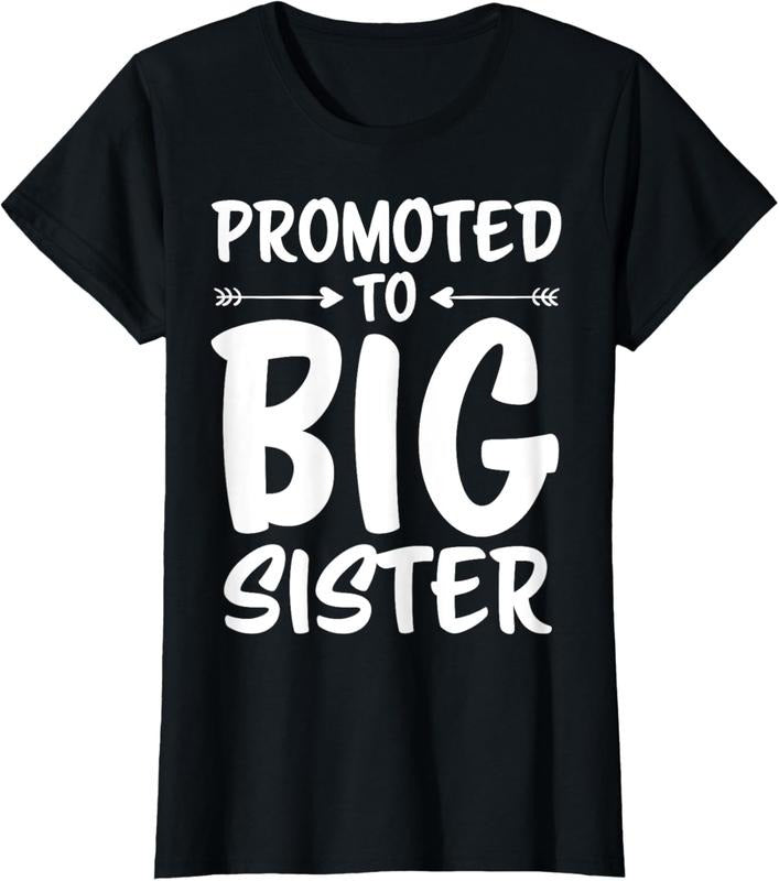 100% Cotton Promoted to Big Sister  Big Sister T-Shirt Hoodie, Sweatshirt | PodTeesHub.com