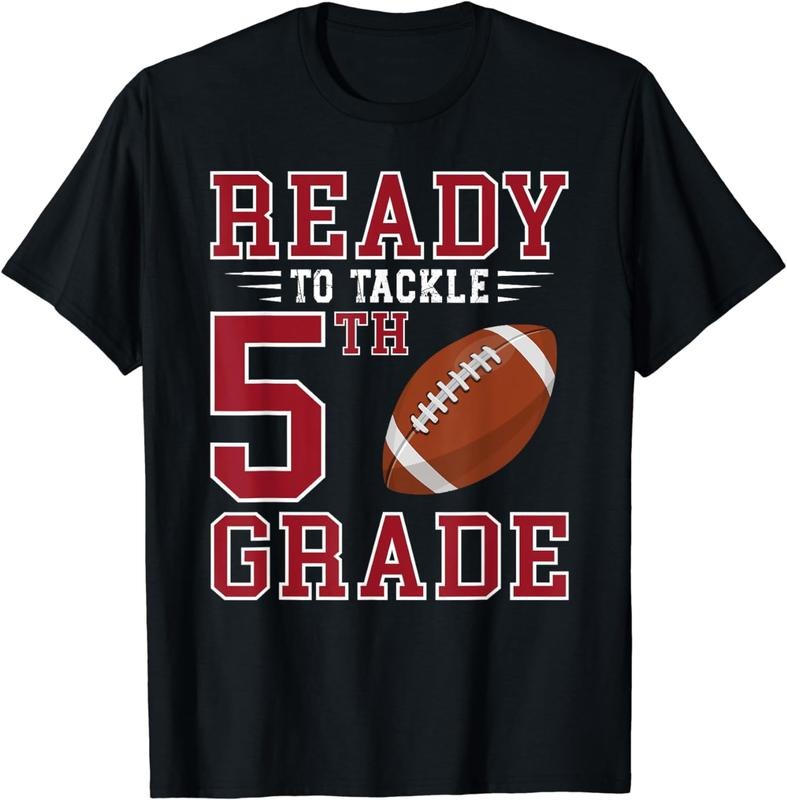 [100% Cotton]Ready to Tackle 5th Grade Back to School First Day of School T-Shirt Hoodie, Sweatshirt | PodTeesHub.com