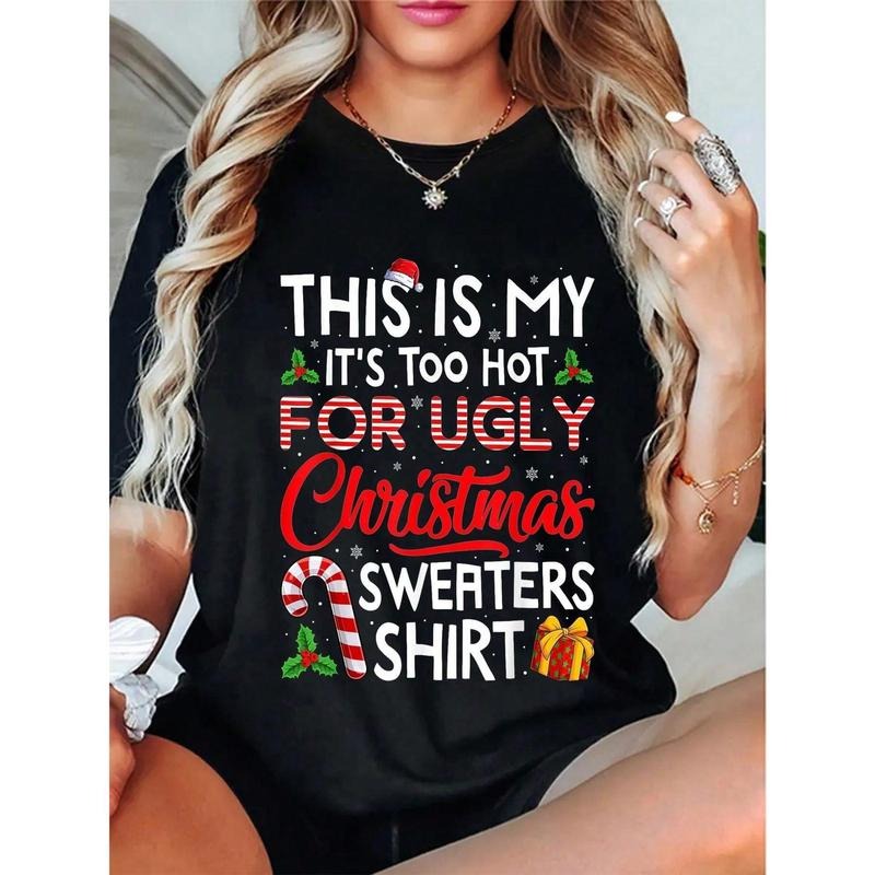 100% Cotton This Is My Its Too Hot For Ugly Christmas Sweaters Men Women T-Shirt Hoodie, Sweatshirt | PodTeesHub.com