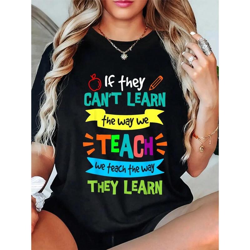 100% Cotton We Teach The Way They Learn SPED Special Education Teacher T-Shirt Hoodie, Sweatshirt | PodTeesHub.com