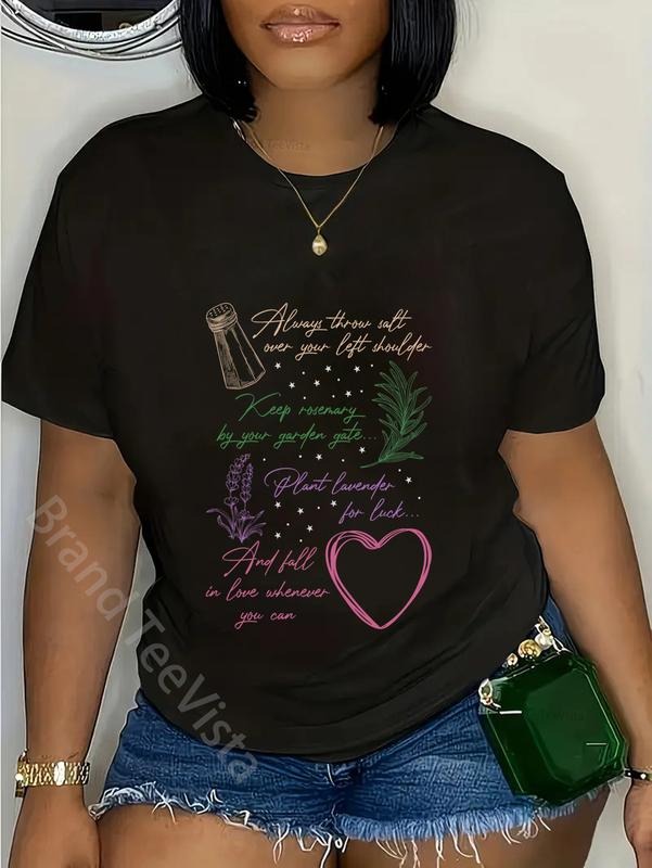 100% cotton Always Throw Spilled Salt Practical Magic Inspirit Quote Comfort Colors Adult Heavyweight T-shirt women...