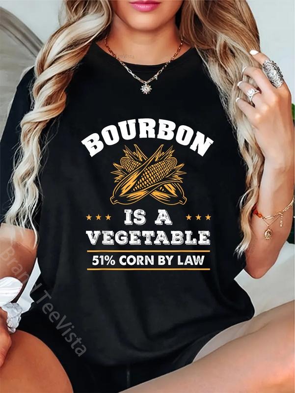100% cotton Bourbon is a Vegetable - Whiskey - Funny Bourbon Drinking T-Shirt women graphic shirts Hoodie, Sweatshirt