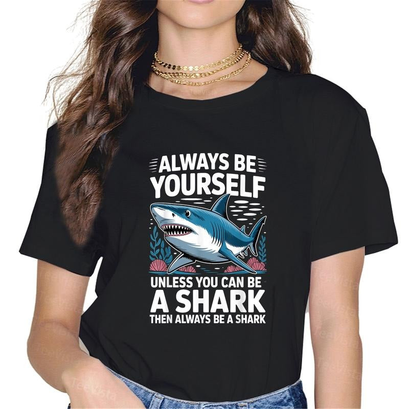 100% cotton Cool Shark Novelty for Men Women Shark Fan Shark Lover T-Shirt women graphic shirts Hoodie, Sweatshirt