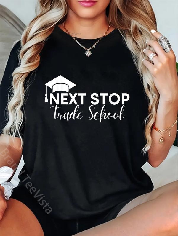 100% cotton Craftsman Next Stop Vocational School T-Shirt women graphic shirts Hoodie, Sweatshirt | PodTeesHub.com
