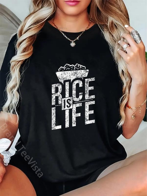 100% cotton Filipino Gifts - Rice Is Life T-Shirt women graphic shirts Hoodie, Sweatshirt | PodTeesHub.com