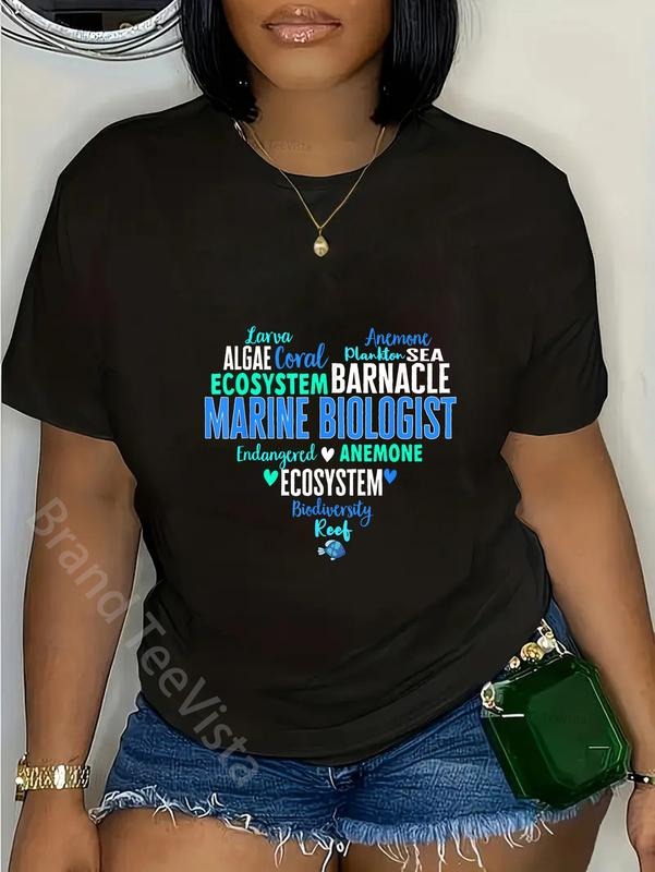100% cotton Marine Biology Ocean Marine Biologist T-Shirt women graphic shirts Hoodie, Sweatshirt | PodTeesHub.com
