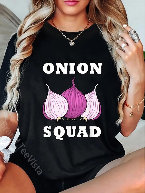 100% cotton Onion Squad Hobby Chef Vegetables Food Chef T-Shirt women graphic shirts Hoodie, Sweatshirt | PodTeesHub.com