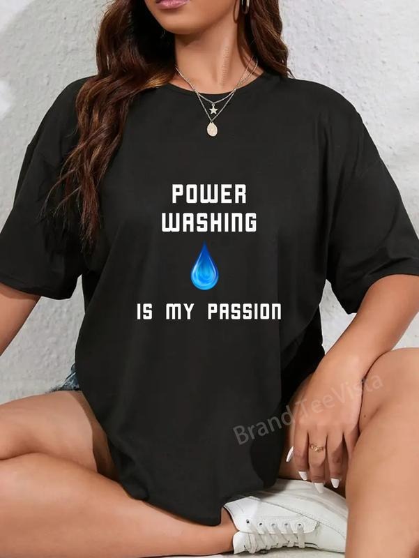 100% cotton Power Washing is My Passion Outdoor Yard Work T-Shirt women graphic shirts Hoodie, Sweatshirt | PodTeesHub.com