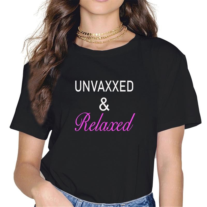 100% cotton Unvaxxed & Relaxed T-Shirt women graphic shirts Hoodie, Sweatshirt | PodTeesHub.com