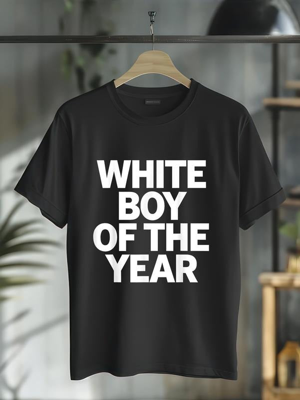 100% cotton White Boy Of The Year T-Shirt casual Fashion graphic tees for women Hoodie, Sweatshirt | PodTeesHub.com