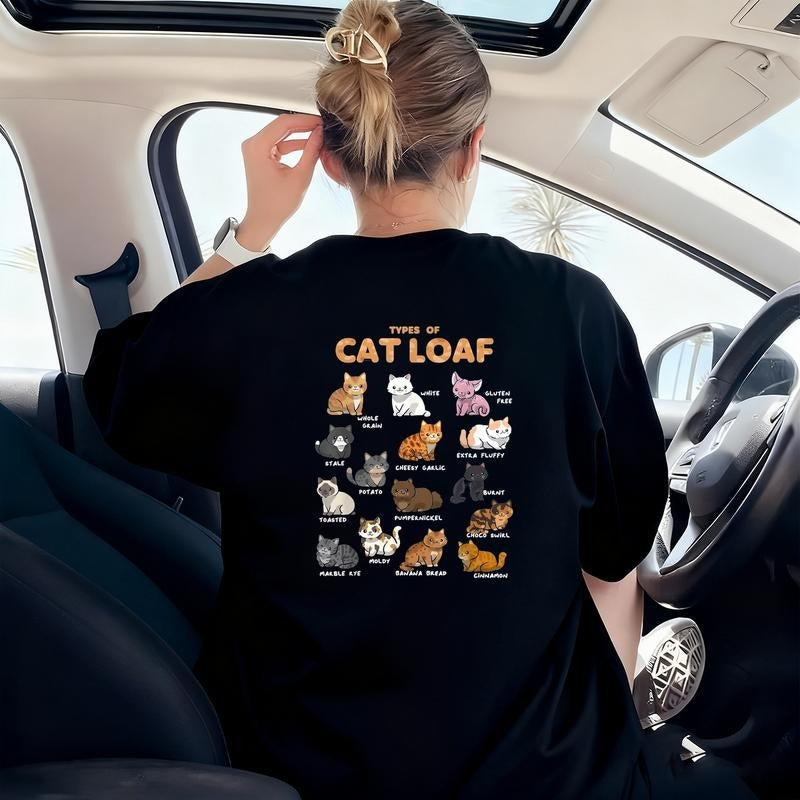 100 Cotton T-shirt Stylish Kawaii Cats Cat Loaf Cute Kitten for Trendy Youth Hoodie, Sweatshirt | PodTeesHub.com