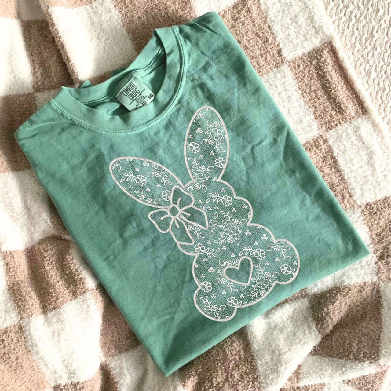 Easter Lace Bunny Tee Hoodie, Sweatshirt | PodTeesHub.com