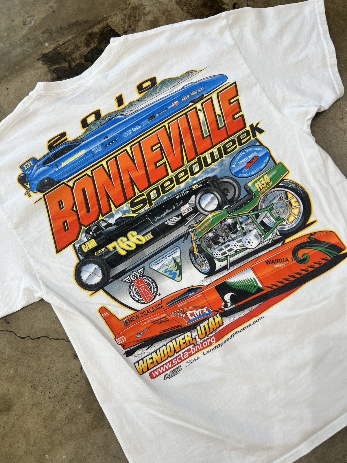 Vintage 2002 Bonneville Speedway Wendover Racing Sz Xl T-Shirts, Hoodie, Sweatshirt