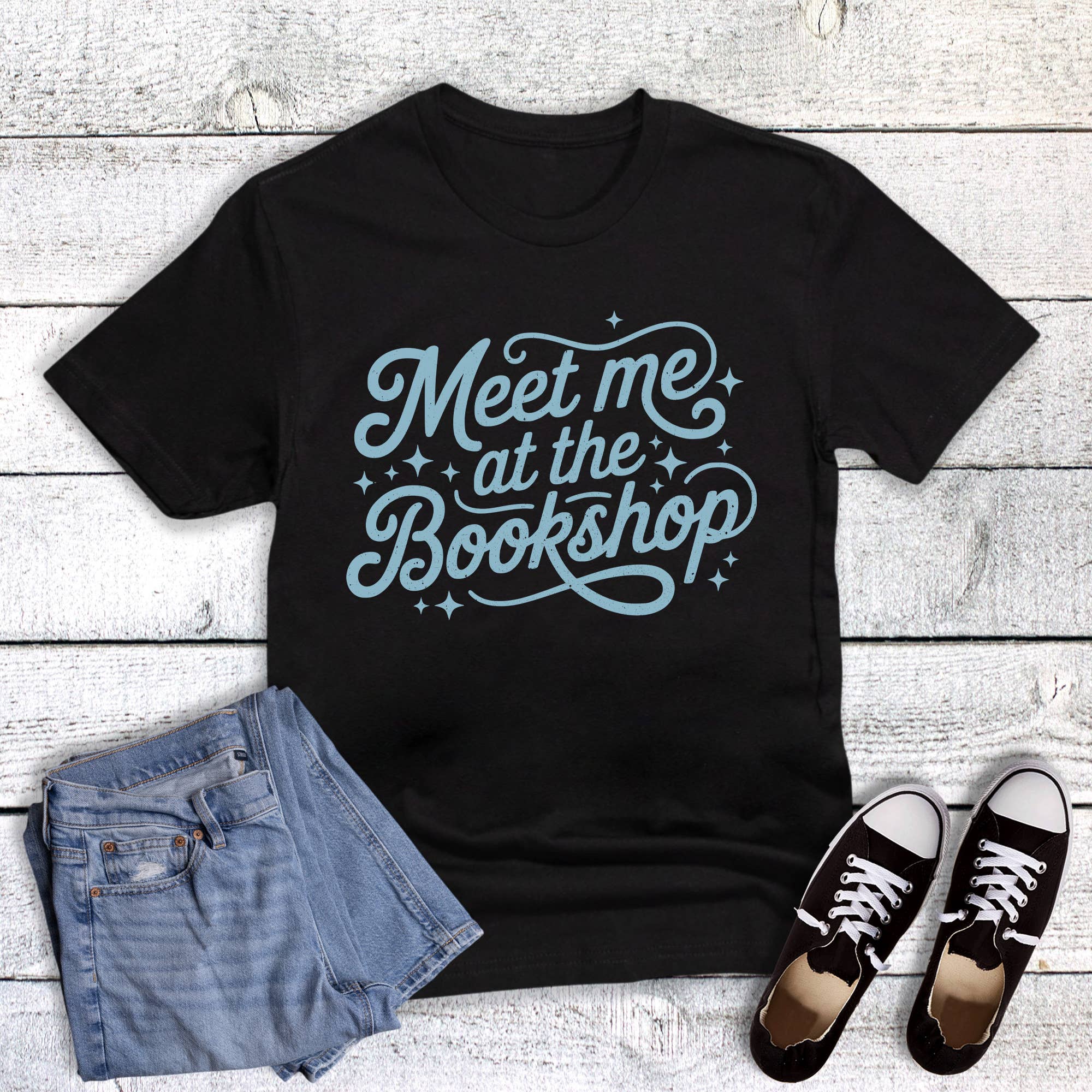 Books Reading Meet Me At the Bookshop Graphic Tee Hoodie, Sweatshirt | PodTeesHub.com
