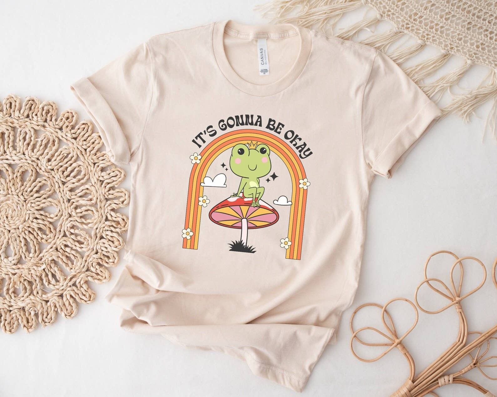 It's Gonna Be Okay Cute Frog T-Shirt Hoodie, Sweatshirt | PodTeesHub.com