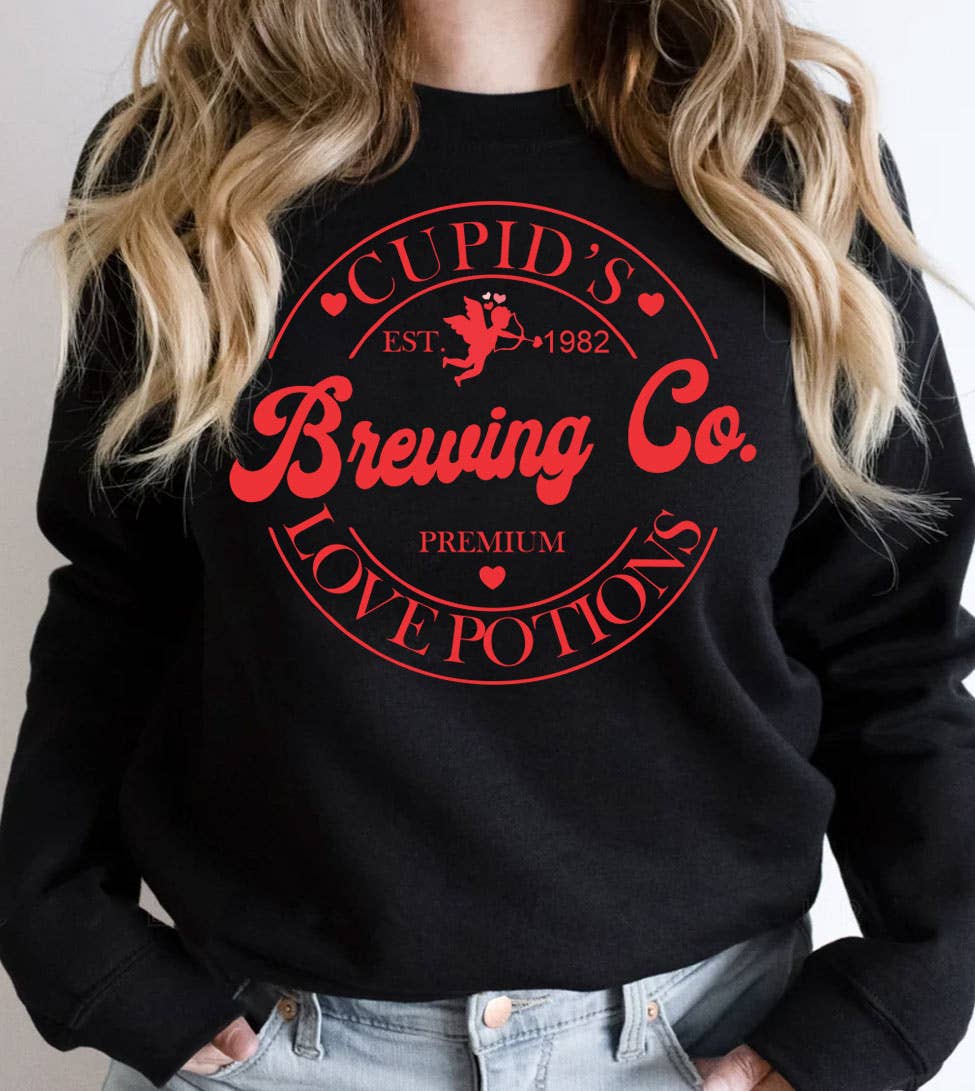 Cupid's Brew Co. - Valentine's Day Fun Love Cute Sweatshirt T-Shirts, Hoodie | PodTeesHub.com