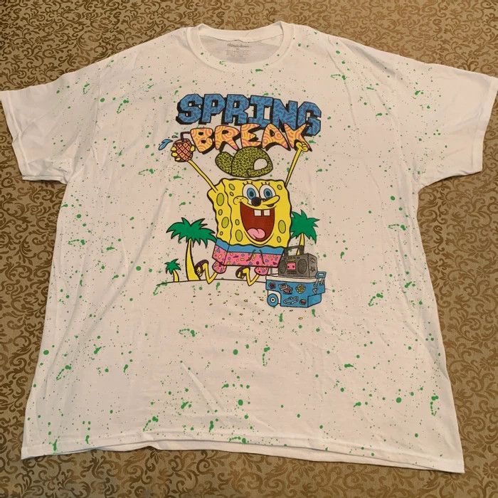Vintage Deadstock Spongebob Spring Break Tee Hoodie, Sweatshirt | PodTeesHub.com