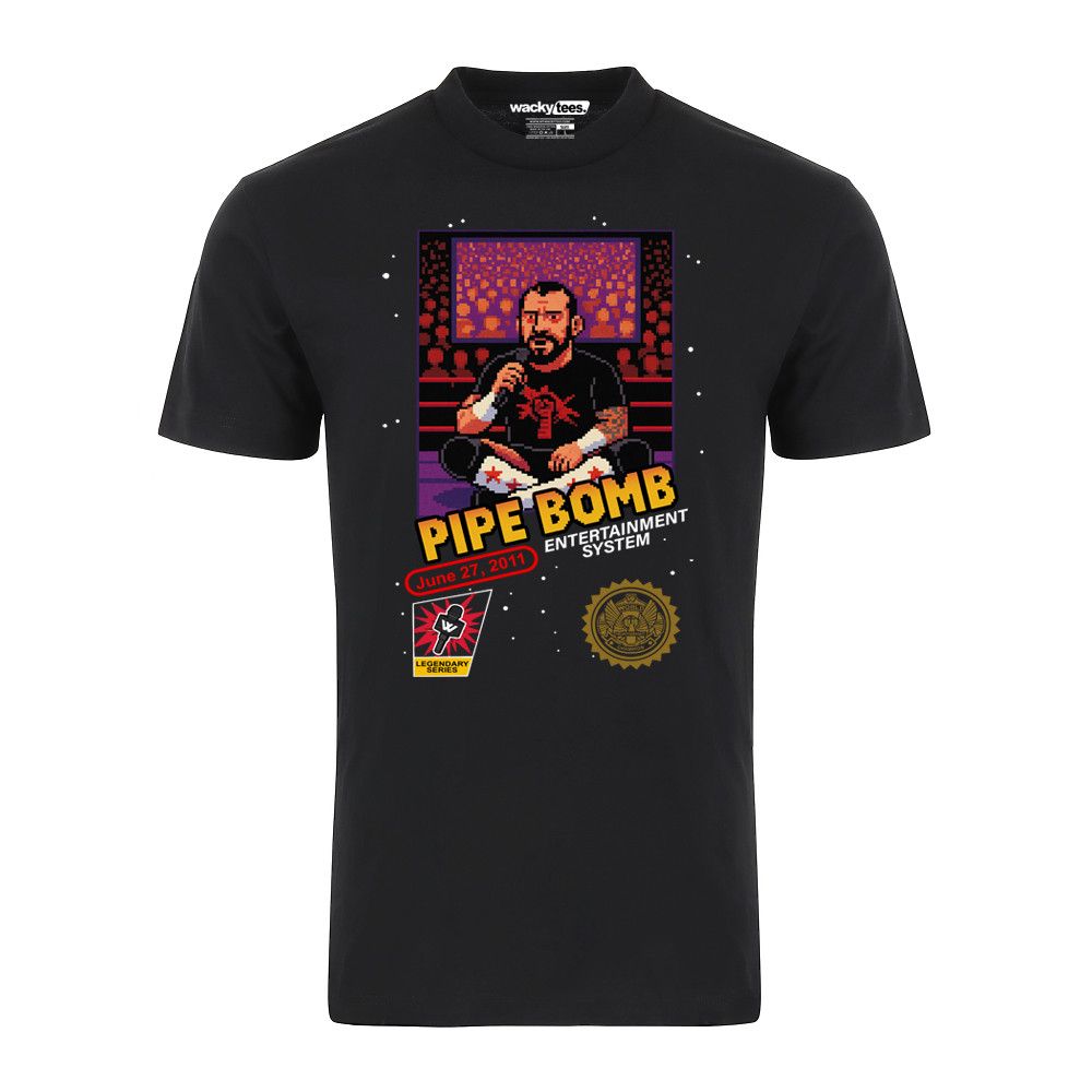 Other The Pipe Bomb Cm Punk Wrestling 8 Bit Gaming Tee Shirt Hoodie, Sweatshirt | PodTeesHub.com