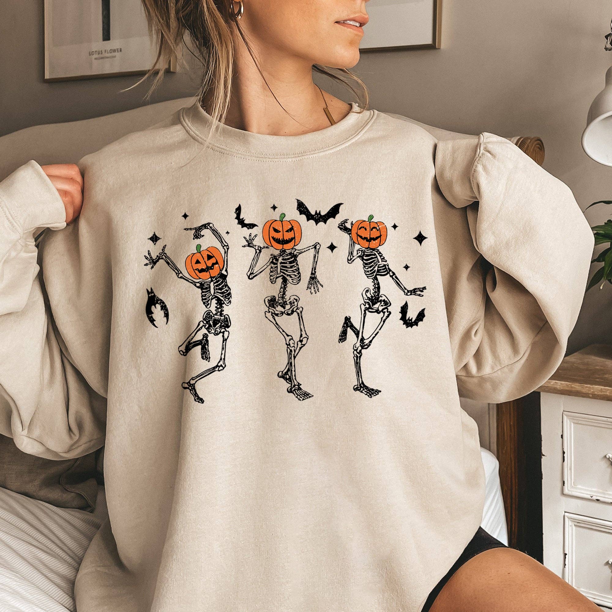 Dancing Pumpkins Halloween Sweatshirt T-Shirts, Hoodie | PodTeesHub.com