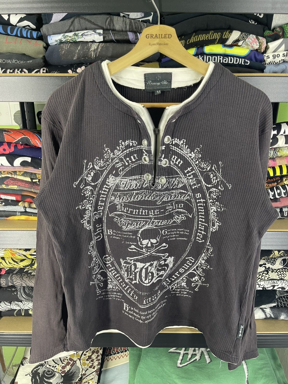 Sho Vintage Bernings Sho Skull Design Punk Shirt Tee Hoodie, Sweatshirt | PodTeesHub.com
